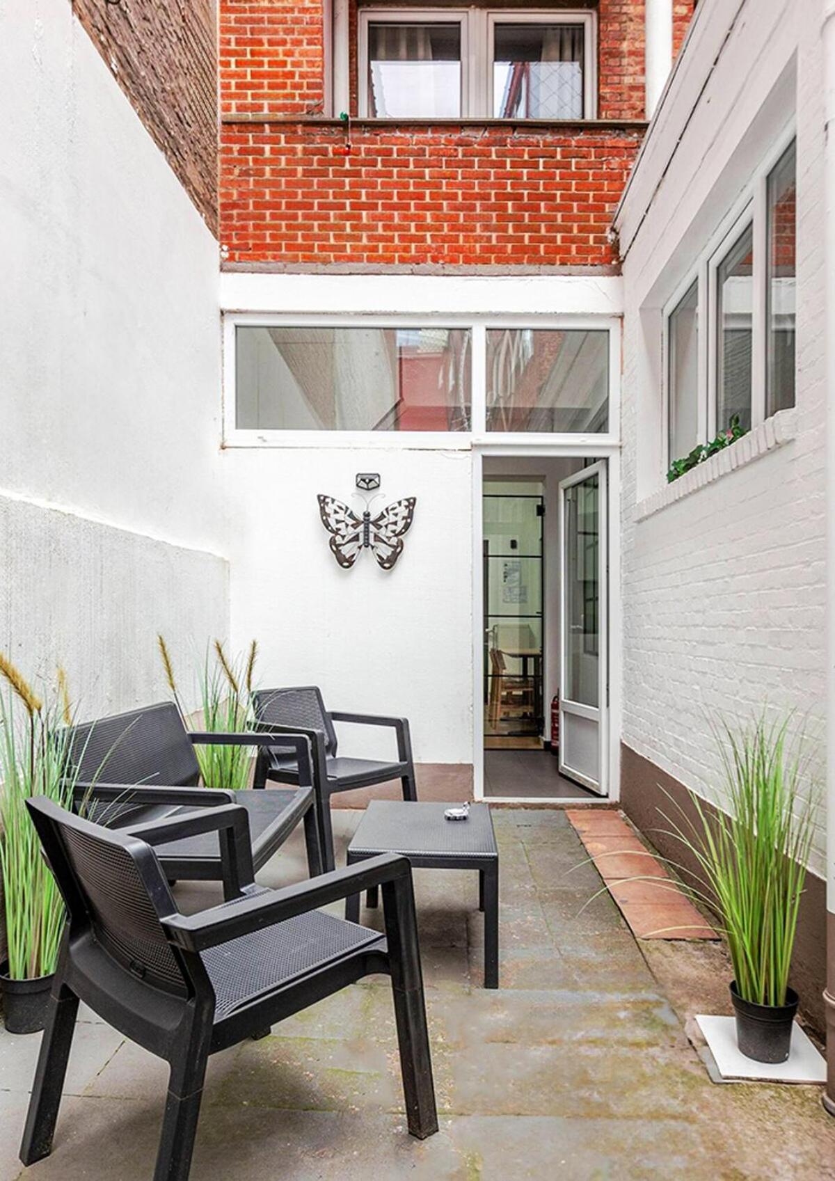 Cosy Appartement Met Tuin In Centrum Antwerpen Gratis Parking Free Parking! Exterior photo